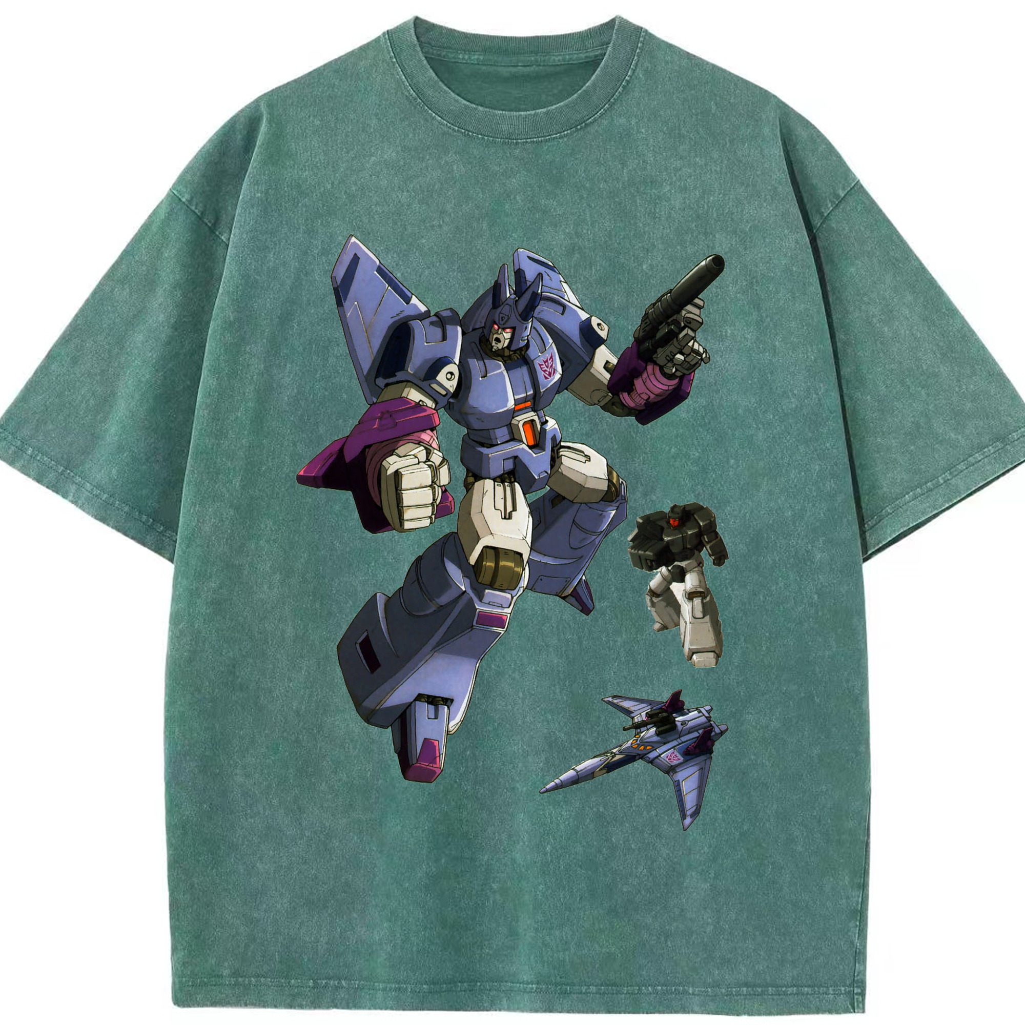 （画像用）  綿100% ヴィンテージ風 半袖Tシャツ（フロントプリント）